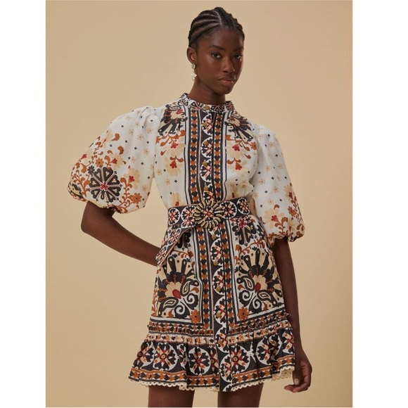 FARM Rio Dresses & Skirts - Farm Rio Flower Fan Tapestry Dress L